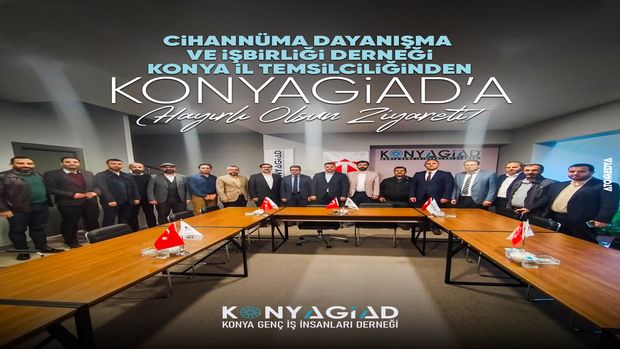 Cihannüma Dayanışma ve İşbirliği Derneği Konya İl Temsilciliğinden Konyagiad'a Hayırlı Olsun Ziyareti