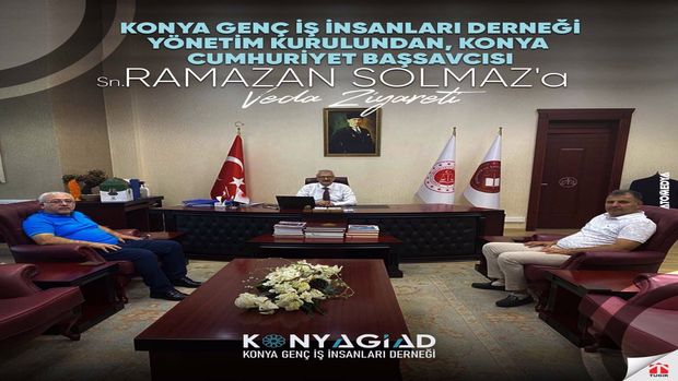 Konyagiad'dan Konya Cumhuriyet Başsavcısı Sn. Ramazan Solmaz'a Veda Ziyareti