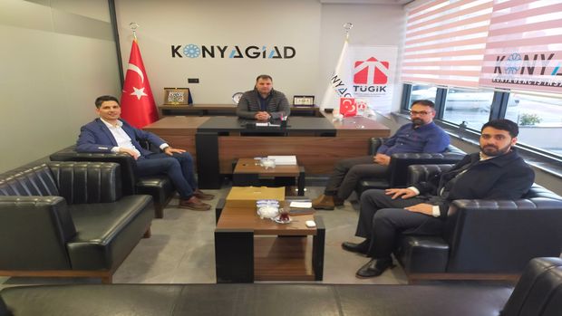 Türk Kızılay Meram Şube Başkanı Sn. Mustafa Aydın'dan Konyagiad'a Hayırlı Olsun Ziyareti
