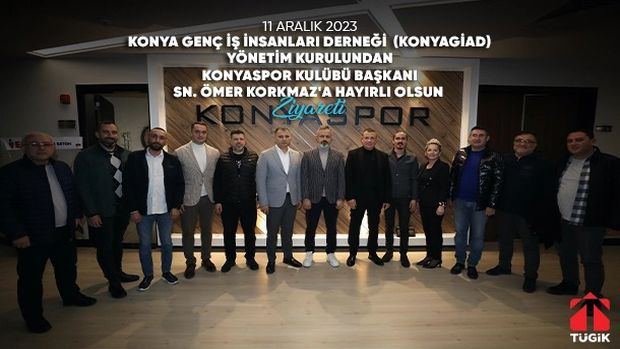 Konyagiad'dan Konyaspor Kulübü Başkanı Sn. Ömer Korkmaz'a Hayırlı Olsun Ziyareti!
