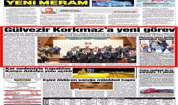 Konyagiad Başkanı Gülvezir Korkmaz'a Yeni Görev - Basın Yansılamarı