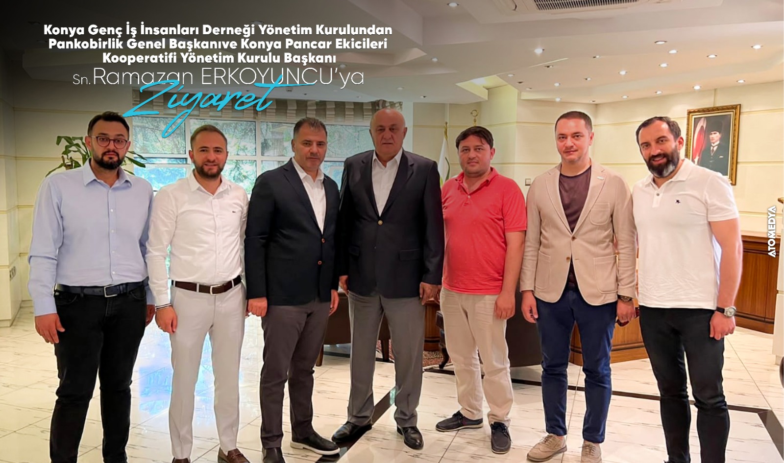 Konyagiad Başkanı Korkmaz’dan Ramazan Erkoyuncu’ya Ziyaret
