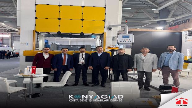 Konyagiad'dan Konya Makina Teknolojileri Fuarı'na Katılan Üyemiz Sn. Ali Bağcı'ya Ziyaret